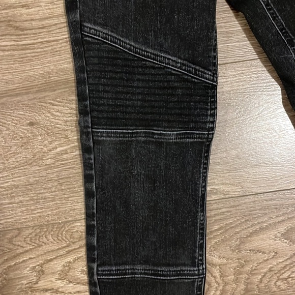 All Saints brand new never worn. faded black biker cropped skinny jeans - Picture 2 of 4